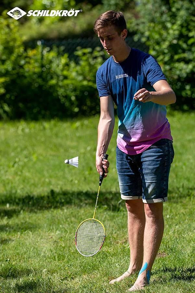Set badminton Schildkrot 4 Player, 4 raketa, çelik, shumëngjyrësh