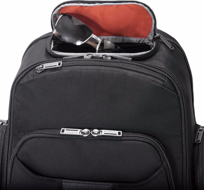 Çantë shpine për laptop Everki Versa 2, deri 15", për udhëtime pune, e zezë