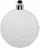 Toptha dekorativë për pemë Vitit të Ri Christmas Ball, set 5 copë, 50mm, të bardhë