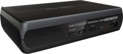 Dekoder tokësor New Digital T2265HDSenior, DVB-T2 HEVC, HDMI SCART, ngjyrë e zezë