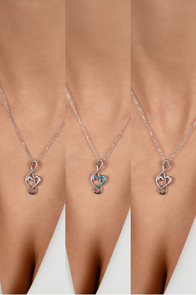 Qafore për femra Brilio Silver Treble Clef NCL164W, e argjendtë