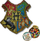 Set kreativ SES Creative Harry Potter Hogwarts Crest 09346, 4000 rruaza fusible, pa PVC
