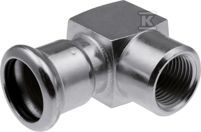 Bërryl me filetë KAN-therm Steel 1509069013, 28 mm, 1/2", i galvanizuar