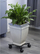 Држач со тркала за саксии Nature Adjustable, метален, до 100kg, црн