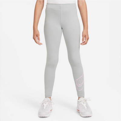 Leggins Nike Sportswear Favorites Jr DD6278-077, për vajza, poliester, gri