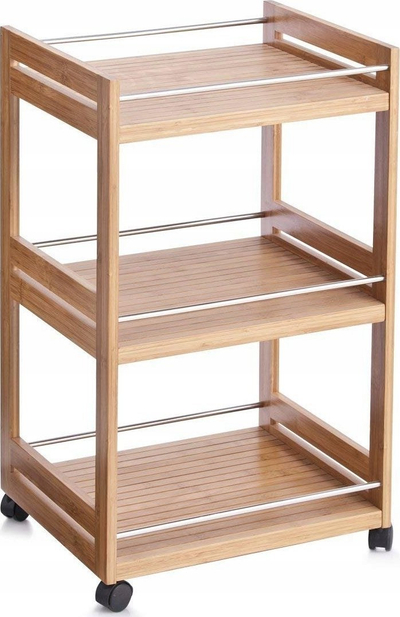 Raft banjoje Zeller, 45.7 x 76 cm, 3 kate, bambu e çeltë