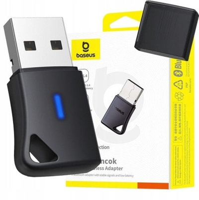 Безжичен аудио адаптер Baseus BA04 Plus, Bluetooth 5.4, USB, црн
