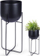 Mbajtëse dekorative për vazo Vilde Flowerpot Flower Stand, metal, 42 cm, e zezë
