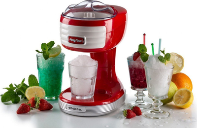 Mulli akulli Ariete Ice Crusher 76/00, 30W, për granita, i kuq