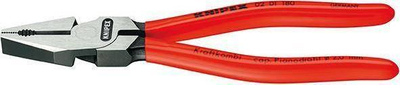 Darë kombinimi Knipex 02 01, 225mm, me dorezë plastike, e kuqe