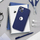 Kapak telefoni Forcell Soft për iPhone 15, silikon i butë, mat, blu navy