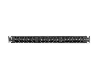 Patch panel 48 porta Cat.5e UTP, 1U 19", i zi