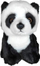 Lodër pelushi panda Dubi, 19 cm, bardh e zez