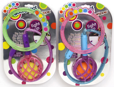 Lodër kërcimi Goofy Foot Glitter LED, për kyçin e këmbës, për kalamoj 6+
