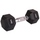 Hantel Eb Fit Rubber Coated, 6 kg, gjashtëkëndore, e zezë
