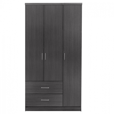 Dolap rrobash Dolapi HM340.01, 3 dyerë, 2 sirtarë, zebrano