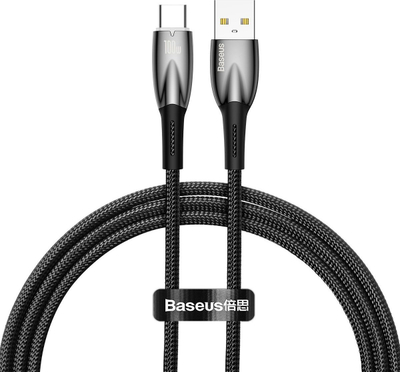 Kabllo USB Baseus Glimmer, USB në USB C, 100W, 1m, e zezë