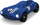 Makinë lodër me komandë Kidycar Blue, 2.4 GHz, 15 km/h, blu