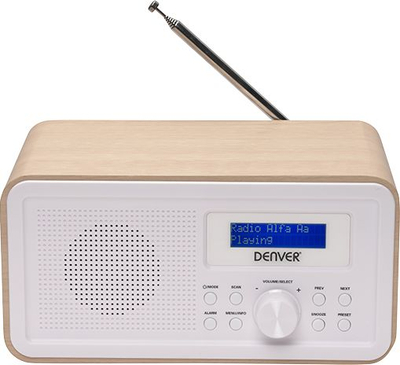 Radio tavoline Denver DAB-30 LIGHTWOOD, DAB+, FM, dru i çelët