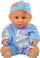Kukull bebe Lean Sport Baby Doll, 24 cm, me biberon dhe vazon e WC-së, blu