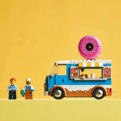 Set loje kamion Donut Truck, lodër për kalamaj, shumëngjyrësh