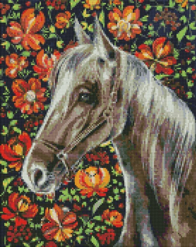 Set mozaik me diamante Norimpex Diamond Mosaic Faithful Horse, pa kornizë