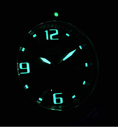 Orë për meshkuj Casio, e argjendtë