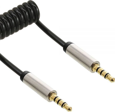 Kabllo audio InLine Jack 3.5mm në Jack 3.5mm, 0.5m, stereo, ngjyrë argjendi