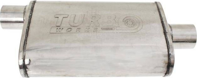 Shark sportiv TurboWorks Middle Chamber, 51mm, çelik inox 304SS, ngjyrë argjendtë