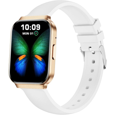 Smartwatch Gravity GT44-1, ekran me prekje, dy rripa, rozë gold