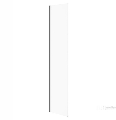 Kabinë dushi Cersanit MILLE Walk In, 50x200 cm, xham i pastër, profil i zi