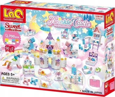 Lodra ndërtime Educational Blocks Twinkle Castle, set 700 pjesë, për fëmijë, shumëngjyrëshe