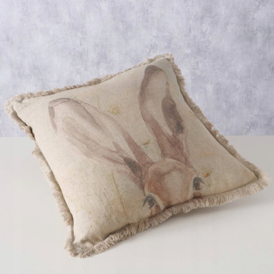 Jastëk dekorativ Boltze RABBIT, liri, 45 x 45 cm