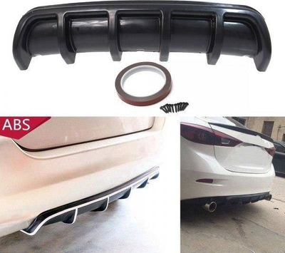 Difuzor universal për parakolp mbrapa MTuning, 66 cm, ABS, i zi me shkëlqim