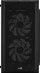 Kuti kompjuteri Aerocool CS-107 FRGB, mini tower, panel akrilik, e zezë