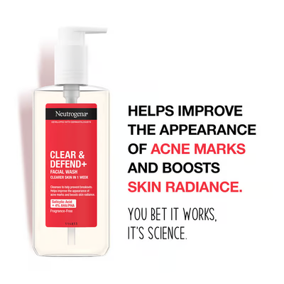 Xhel pastrues Neutrogena Clear & Defend+, 200 ml