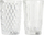 Gotë xhami AURORA, 300 ml, transparente, dekor
