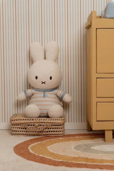 Lepurush pelushi Little Dutch Miffy Vintage Stripes, 60 cm, shumëngjyrësh