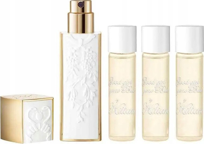 Parfum udhëtimi Kilian Good Girl Gone Bad, set 4x0.25 oz, shishe e bardhë për udhëtime