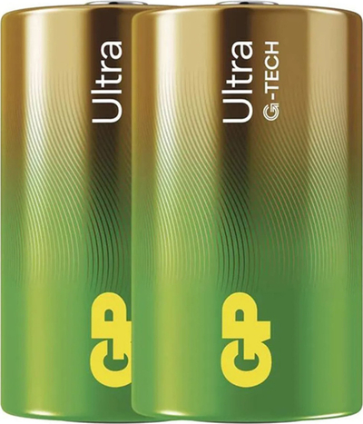 Bateri alkaline GP Ultra D GPPCA13AU086, set me 2 copë