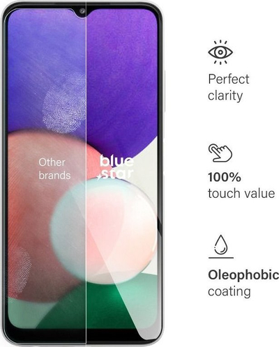 Xham mbrojtës Blue Star për Samsung Galaxy A22 5G, 0.3mm, 9H, transparent