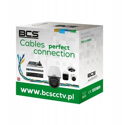 Kabllo rrjeti BCS UTP CAT6, 305m, PVC, gri