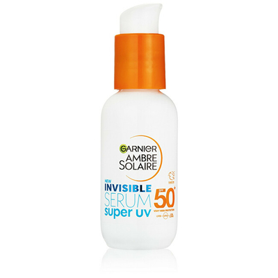 Serum ditor për fytyrë Garnier UV radiation SPF 50 (Invisible Serum, 30 ml