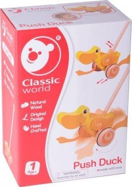 Lodër shtytëse për fëmijë ClassicWorld, e verdhë