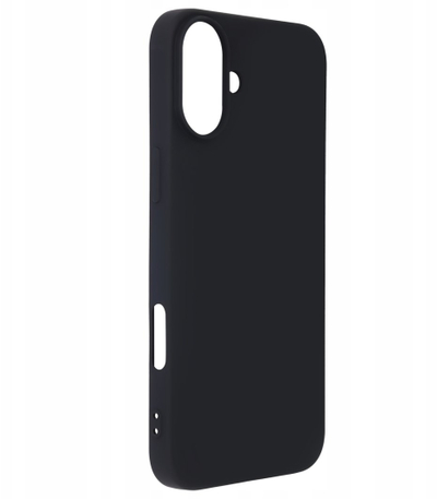 Mbrojtëse telefoni SUPERO Satin Flex, për iPhone 16 Plus, silikoni, e zezë