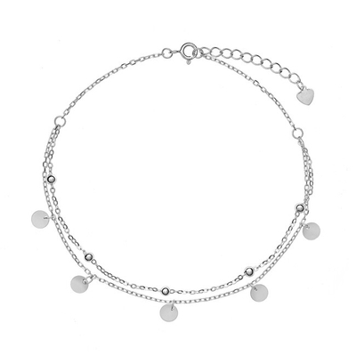 Byzylyk për këmbë AGAIN Jewelry, i argjendtë