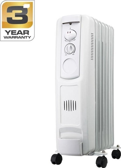 Radiator me vaj Standart O15-7, 1500W, 7 krahe, i bardhë