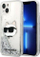 Mbulesë telefoni Karl Lagerfeld KLHCP14MLNCHCS, për iPhone 14 Plus, hardcase, Glitter Choupette Head, argjend