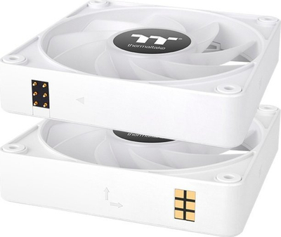 Ventilator PC Thermaltake CT140 EX Reverse ARGB Sync, 140mm, set 3 copë, i bardhë