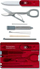 Multimjet xhepi Victorinox SwissCard Classic 0.7100.T, 10 funksione, ruby i kuq transparent